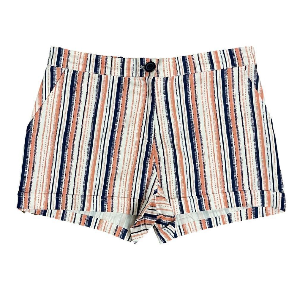 Stoosh Multicolored Retro Striped Shorts (Size: 3 Juniors)